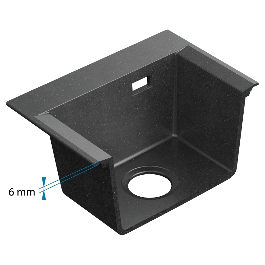 ALVEUS 1149504 - Kuchyňský dřez PURE 79x51,5 cm granit/černá