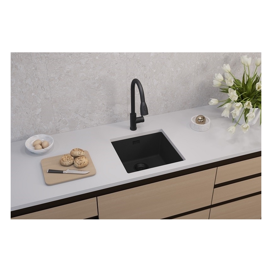 ALVEUS 1150048 - Kuchyňský dřez OMNI 45x45 cm granit/černá