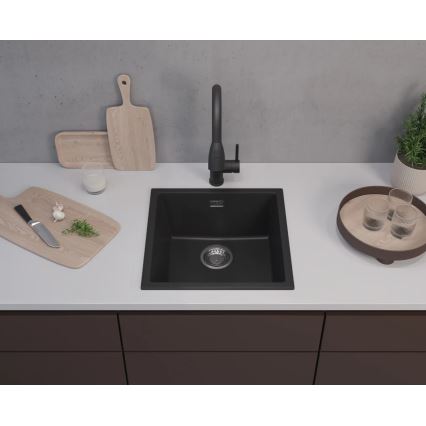 ALVEUS 1150048 - Kuchyňský dřez OMNI 45x45 cm granit/černá