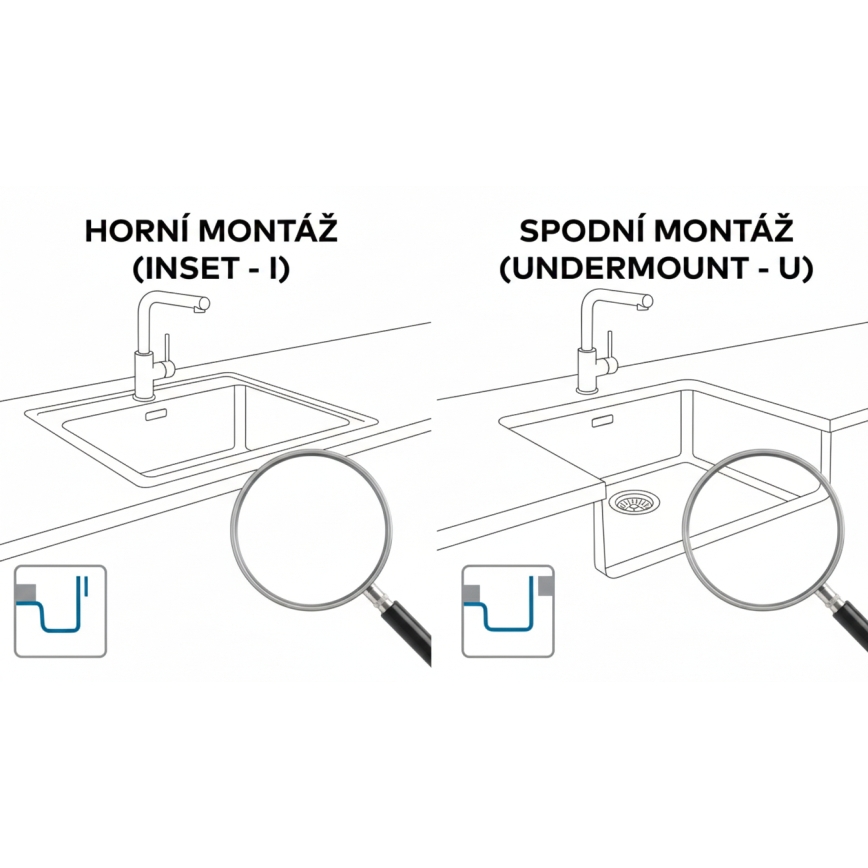 ALVEUS 1150057 - Kuchyňský dřez OMNI 55x45 cm granit/černá
