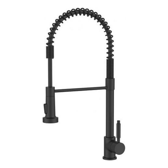 ALVEUS 1150887 - Dřezová baterie s flexibilním ramínkem se sprškou URBAN 47,1 cm černá