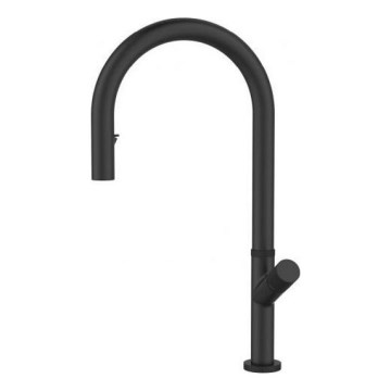 ALVEUS 1150908 - Dřezová baterie s vytahovací sprškou SWAN 44,9 cm černá