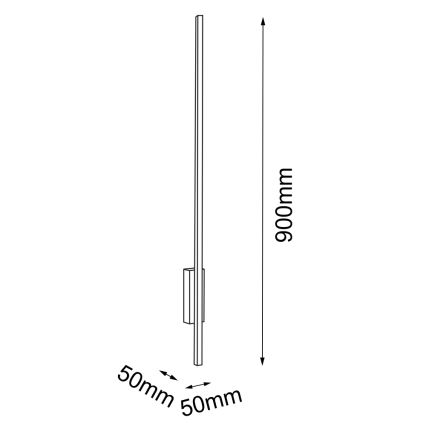 Amplex - LED Nástěnné svítidlo LED/3,8W/230V zlatá/černá