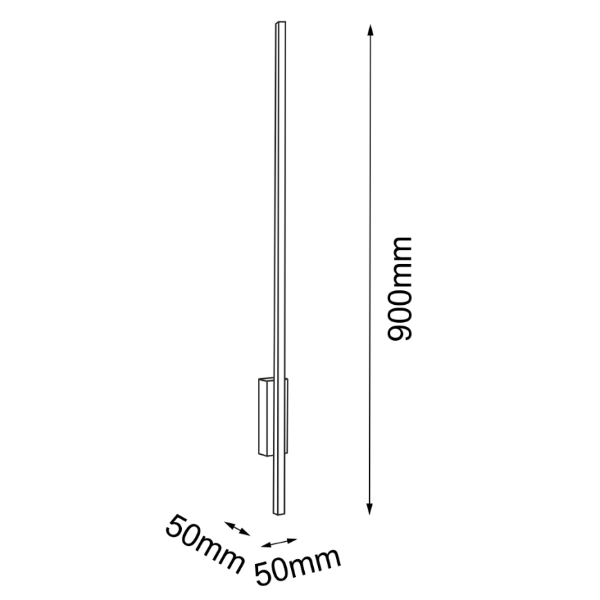 Amplex - LED Nástěnné svítidlo LED/3,8W/230V zlatá/černá