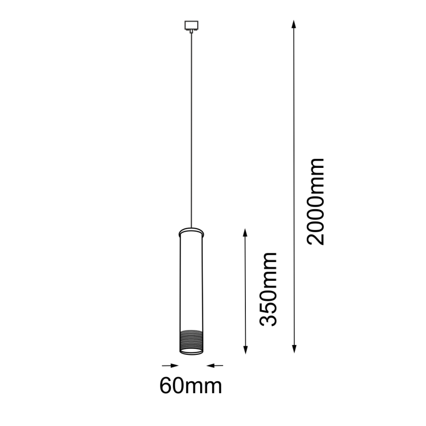 Amplex - Lustr na lanku 1xGU10/15W/230V
