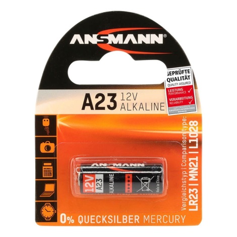 Ansmann 04678 A 23 - Alkalická baterie A23/LR23/LRV08, 12V