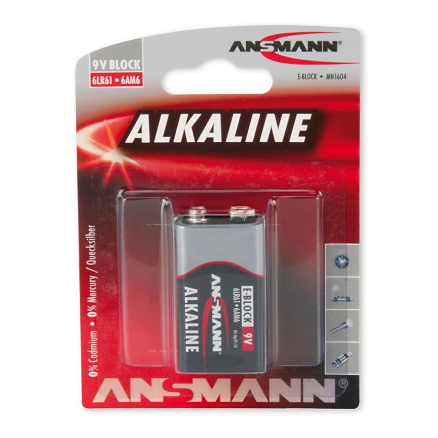 Ansmann 09887 6LR61 9V-Block RED alkalická baterie 9V