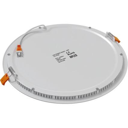 APLED - LED Koupelnové podhledové svítidlo RONDO LED/24W/230V IP40 pr. 30 cm bílá