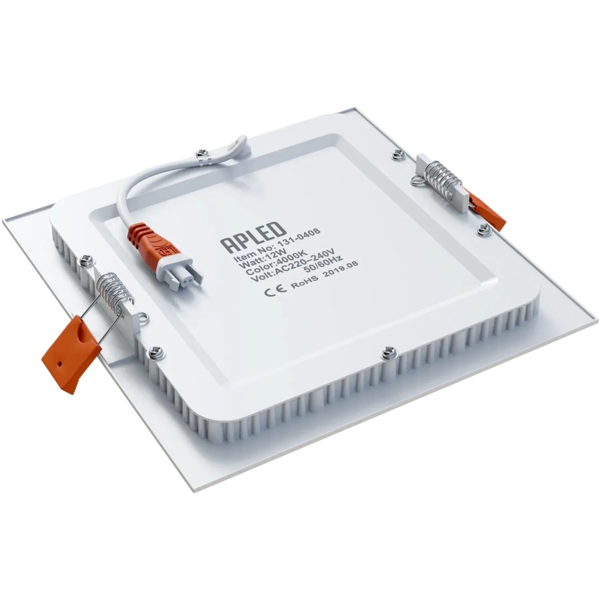 APLED - LED Koupelnové podhledové svítidlo SQUARE LED/12W/230V IP40 17x17 cm bílá