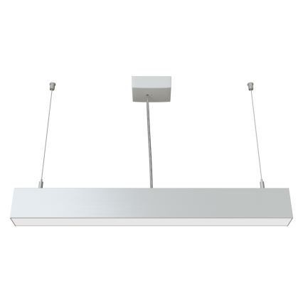 APLED - LED Lustr na lanku LOOK LED/23W/230V 4000K 60 cm stříbrná