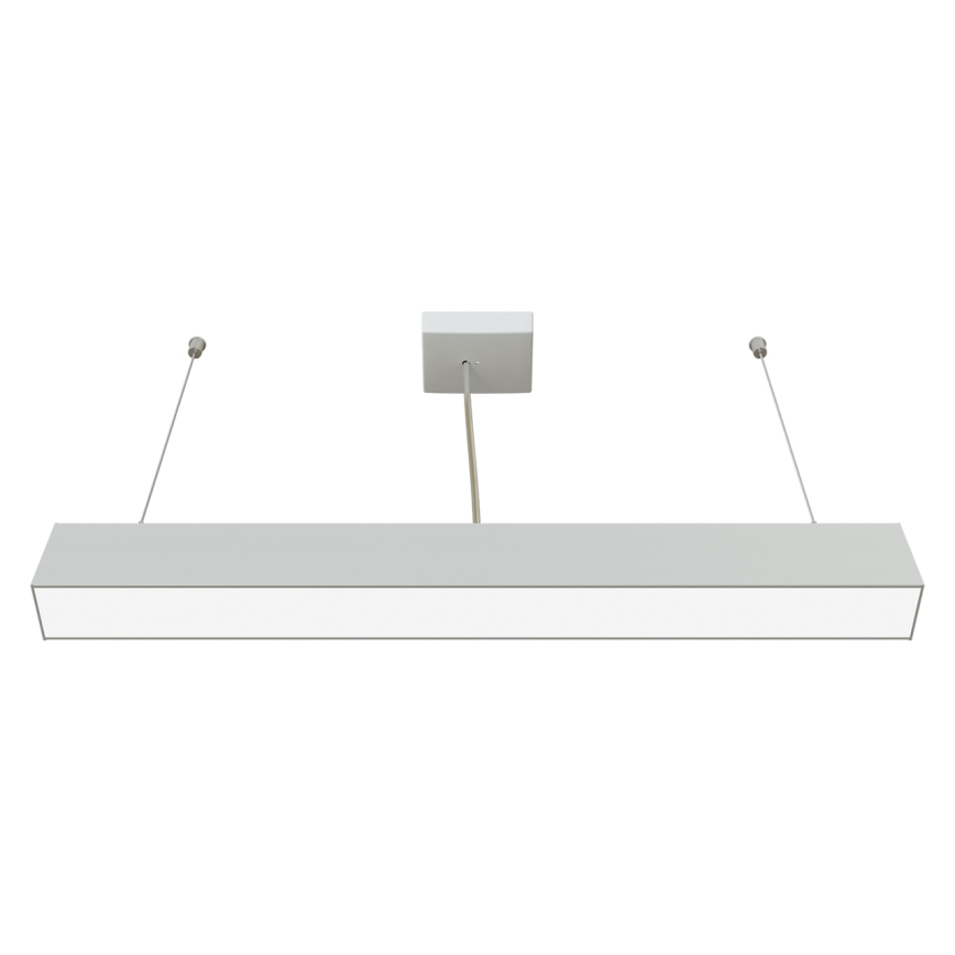 APLED - LED Lustr na lanku LOOK LED/23W/230V 4000K 60 cm stříbrná
