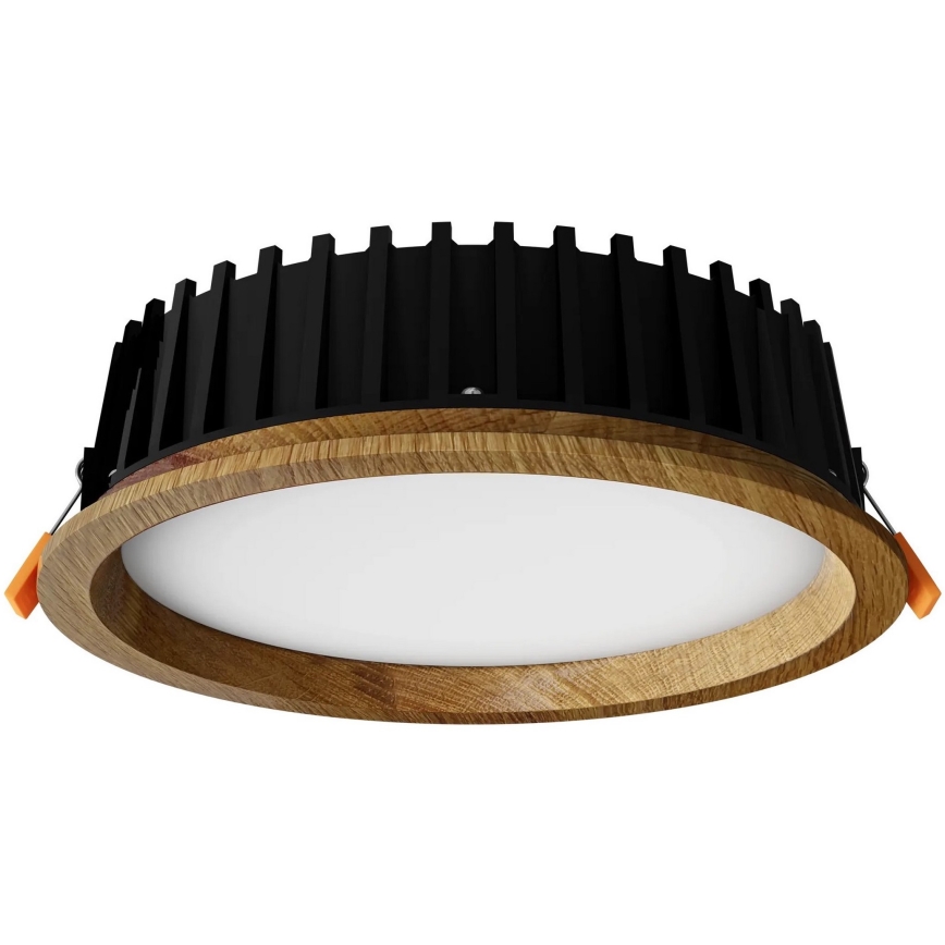 APLED - LED Podhledové svítidlo RONDO WOODLINE LED/12W/230V 3000K pr. 20 cm dub masiv