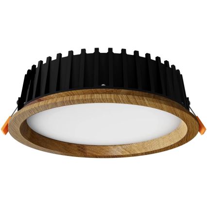 APLED - LED Podhledové svítidlo RONDO WOODLINE LED/12W/230V 4000K pr. 20 cm dub masiv