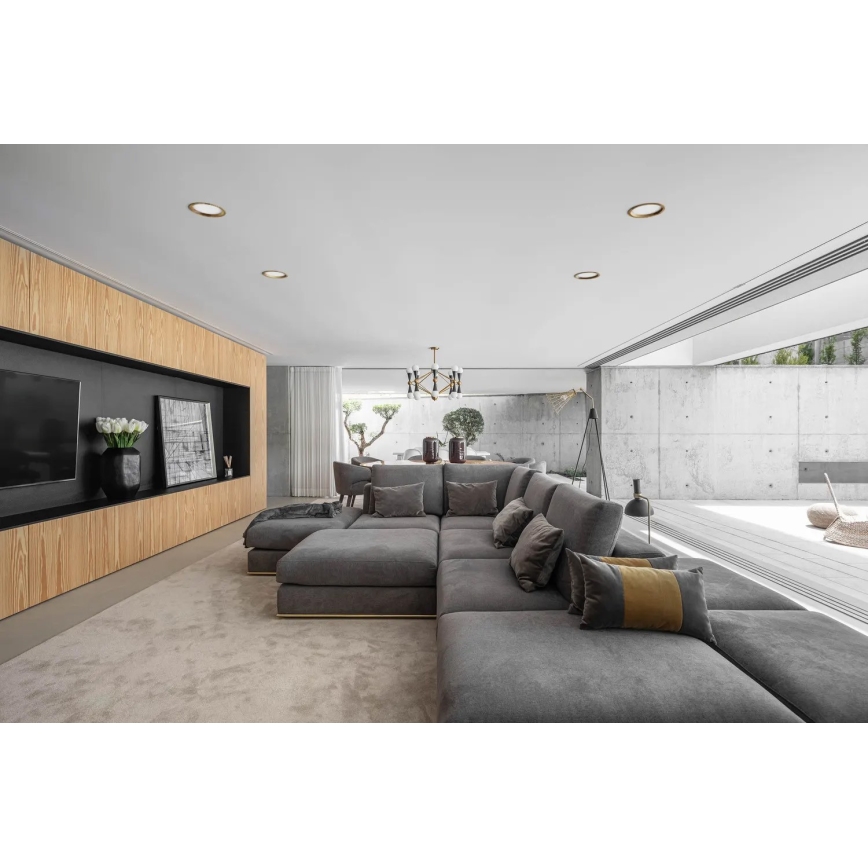 APLED - LED Podhledové svítidlo RONDO WOODLINE LED/12W/230V 4000K pr. 20 cm jasan masiv