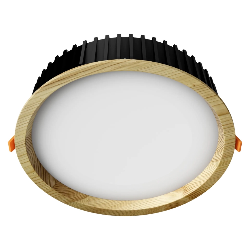 APLED - LED Podhledové svítidlo RONDO WOODLINE LED/18W/230V 3000K pr. 26 cm borovice masiv