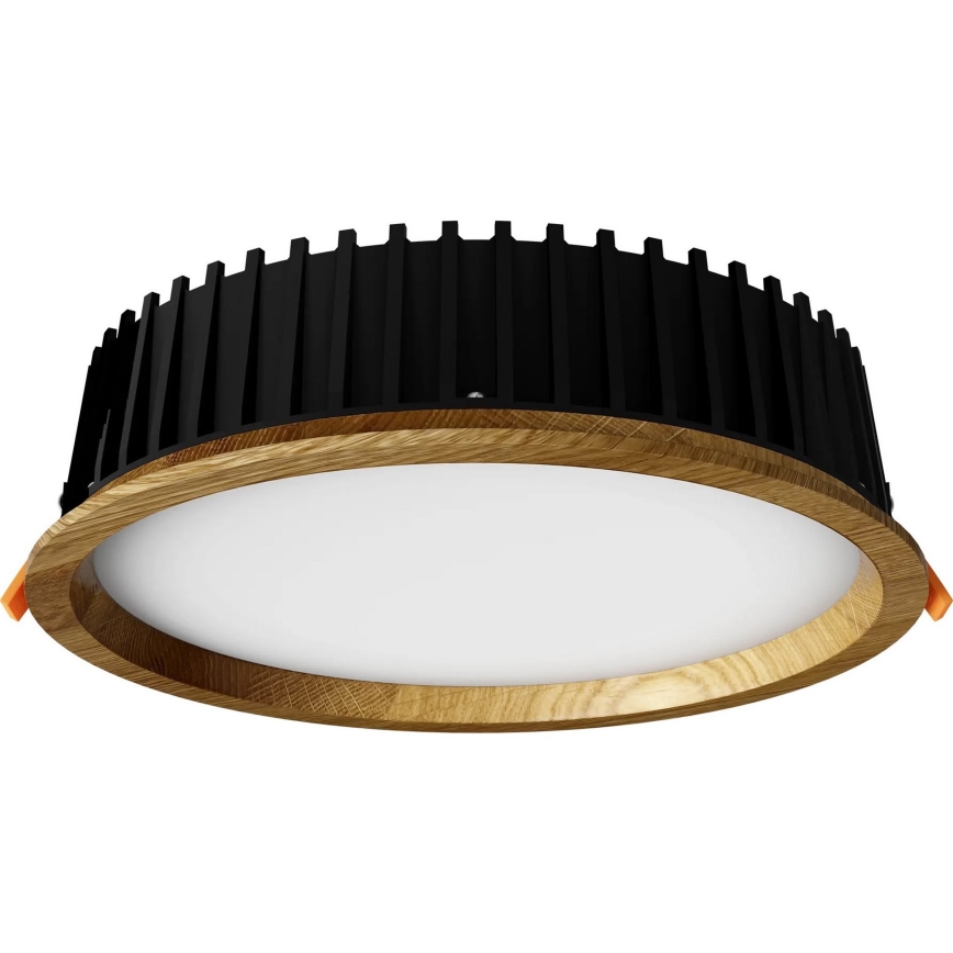 APLED - LED Podhledové svítidlo RONDO WOODLINE LED/18W/230V 3000K pr. 26 cm dub masiv