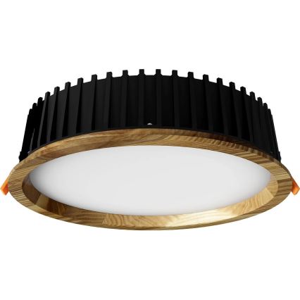 APLED - LED Podhledové svítidlo RONDO WOODLINE LED/18W/230V 3000K pr. 26 cm jasan masiv