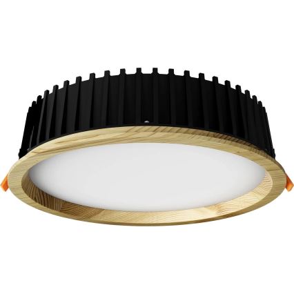 APLED - LED Podhledové svítidlo RONDO WOODLINE LED/18W/230V 4000K pr. 26 cm borovice masiv