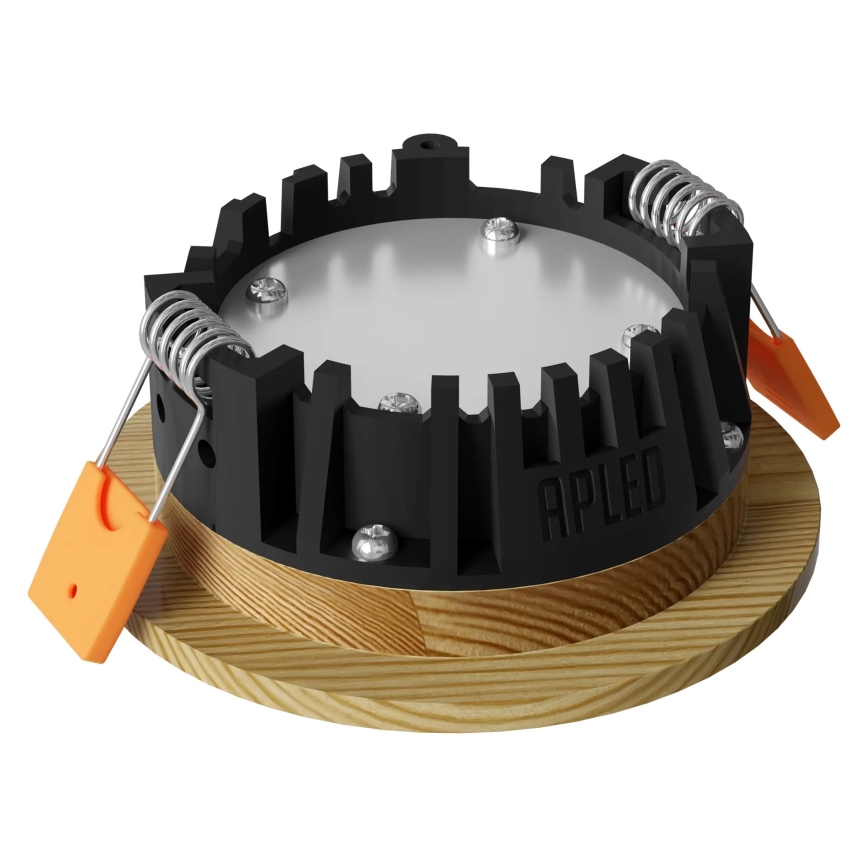 APLED - LED Podhledové svítidlo RONDO WOODLINE LED/3W/230V 3000K pr. 9 cm borovice masiv