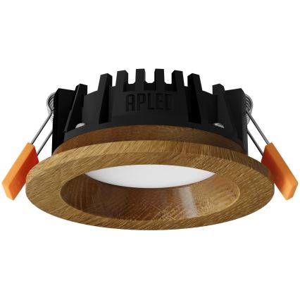 APLED - LED Podhledové svítidlo RONDO WOODLINE LED/3W/230V 3000K pr. 9 cm dub masiv