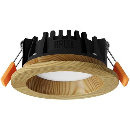 APLED - LED Podhledové svítidlo RONDO WOODLINE LED/3W/230V 4000K pr. 9 cm borovice masiv