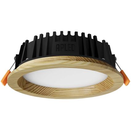 APLED - LED Podhledové svítidlo RONDO WOODLINE LED/6W/230V 3000K pr. 15 cm borovice masiv