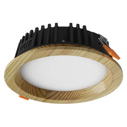 APLED - LED Podhledové svítidlo RONDO WOODLINE LED/6W/230V 3000K pr. 15 cm borovice masiv