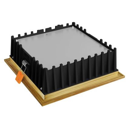 APLED - LED Podhledové svítidlo SQUARE WOODLINE LED/12W/230V 3000K 17x17 cm borovice masiv