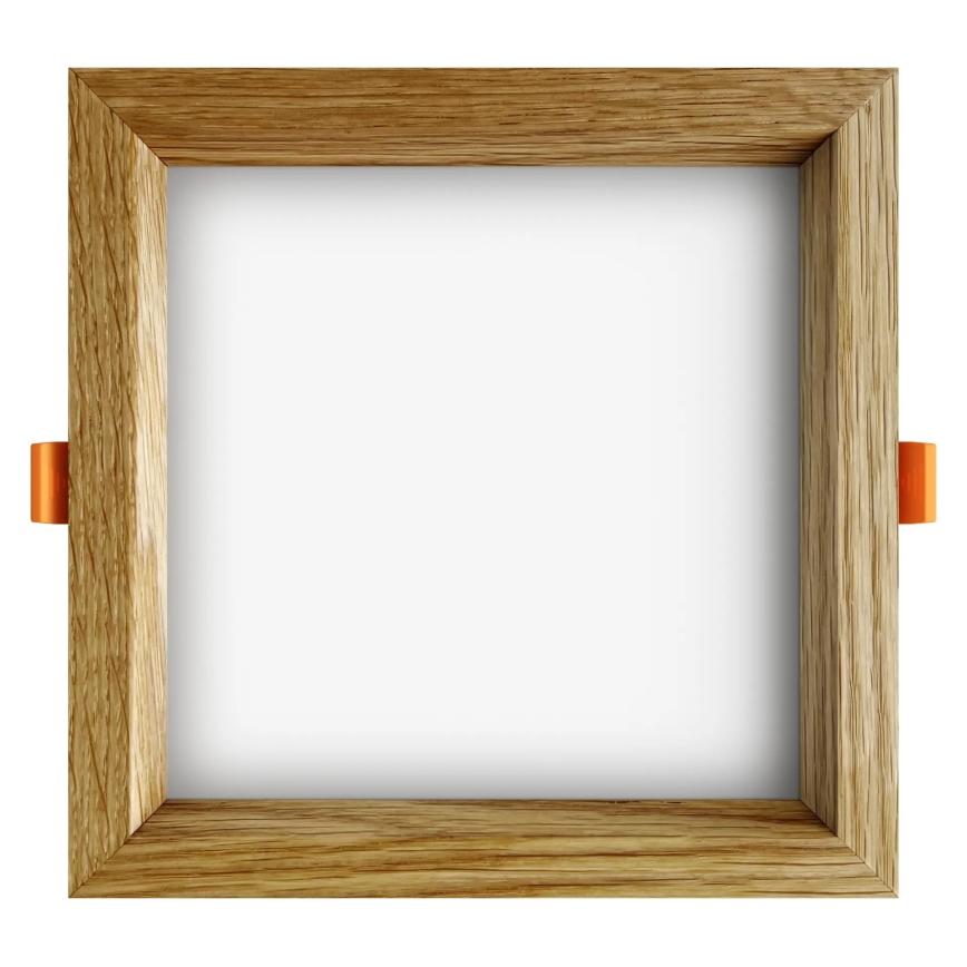 APLED - LED Podhledové svítidlo SQUARE WOODLINE LED/12W/230V 3000K 17x17 cm dub masiv
