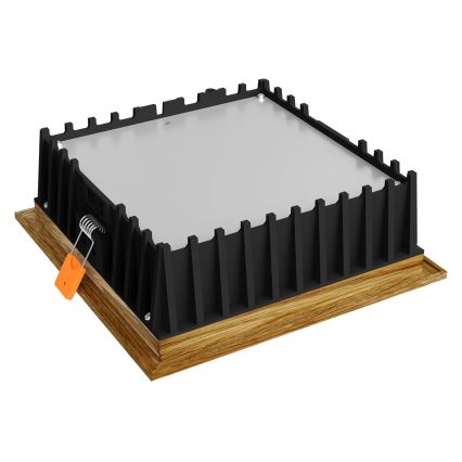 APLED - LED Podhledové svítidlo SQUARE WOODLINE LED/12W/230V 3000K 17x17 cm dub masiv