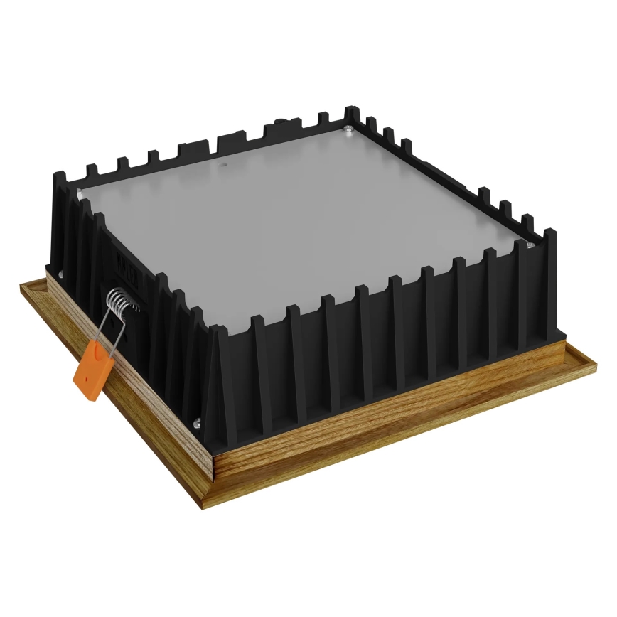 APLED - LED Podhledové svítidlo SQUARE WOODLINE LED/12W/230V 3000K 17x17 cm jasan masiv