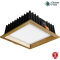 APLED - LED Podhledové svítidlo SQUARE WOODLINE LED/12W/230V 4000K 17x17 cm jasan masiv