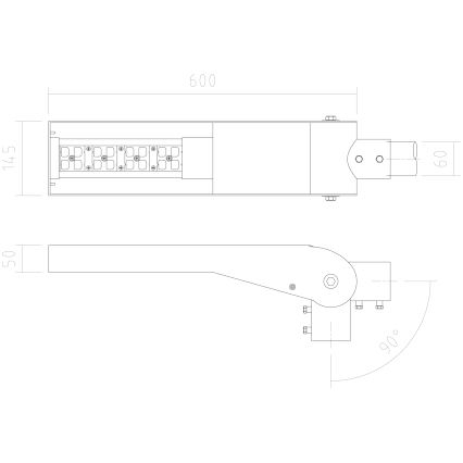 APLED - LED Pouliční lampa FLEXIBO LED/19W/90-265V IP65