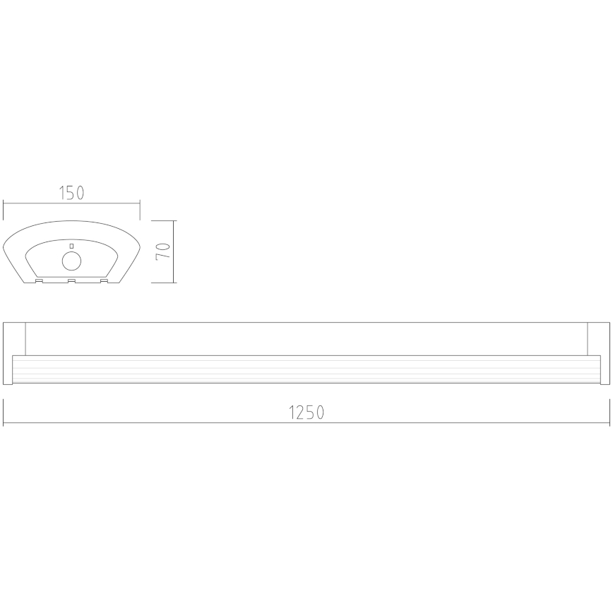 APLED - LED Přisazené svítidlo TROUT LED/36W/230V 4000K + nouze