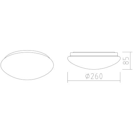 APLED - LED Stropní svítidlo LENS P TRICOLOR LED/12W/230V IP41 2700 - 6500K 825lm