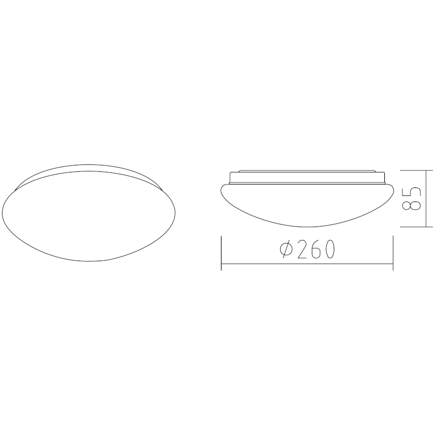 APLED - LED Stropní svítidlo LENS P TRICOLOR LED/12W/230V IP41 2700 - 6500K 825lm