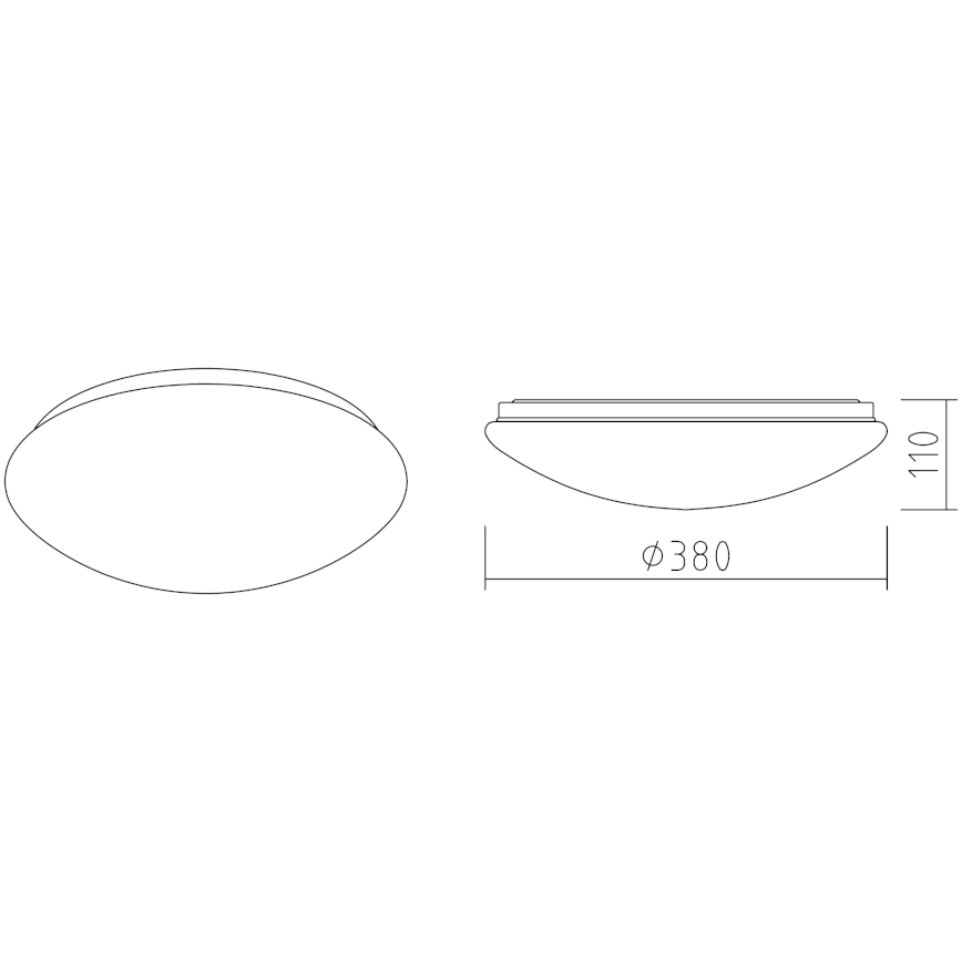 APLED - LED Stropní svítidlo LENS P TRICOLOR LED/24W/230V IP41 2700 - 6500K 1680lm