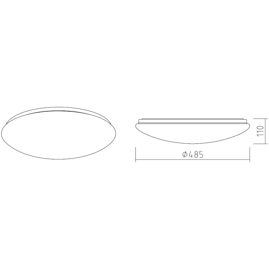APLED - LED Stropní svítidlo LENS P TRICOLOR LED/36W/230V IP41 2700 - 6500K 2520lm