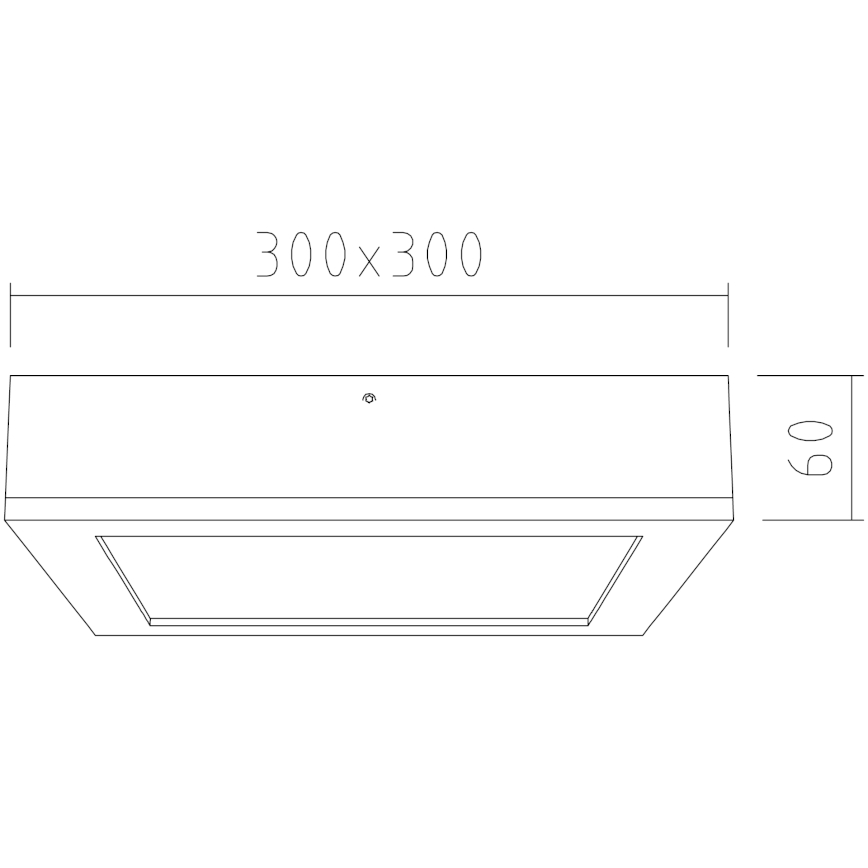 APLED - LED Stropní svítidlo QUADRA LED/24W/230V dub