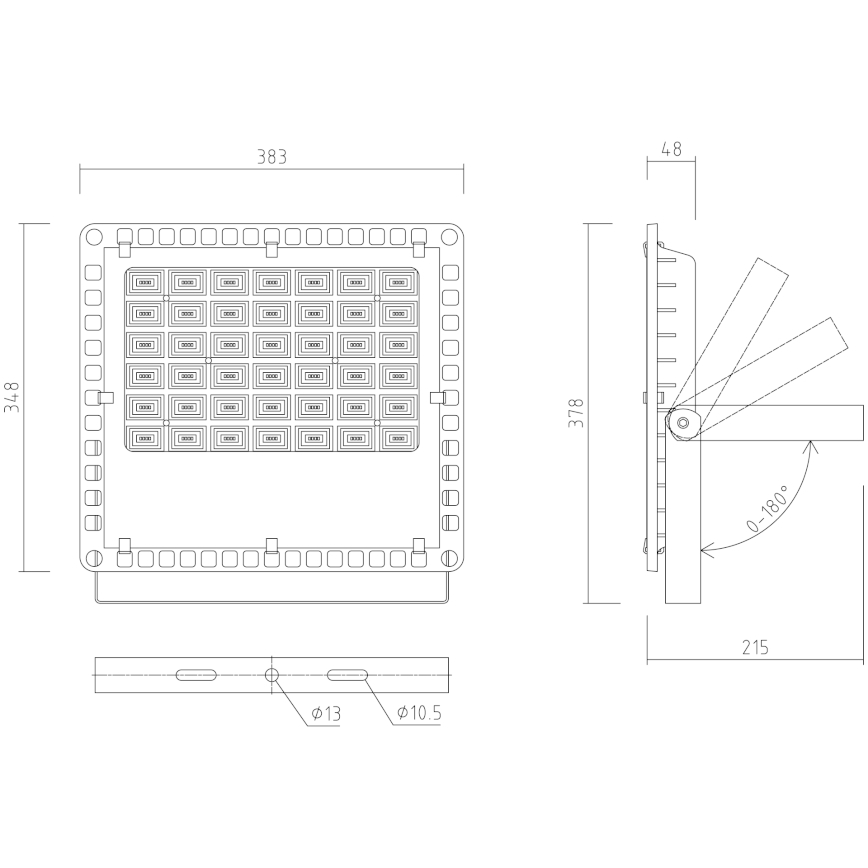 APLED - LED Venkovní reflektor PRO LED/150W/230V IP66 15000lm 6000K