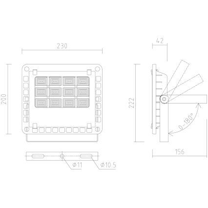 APLED - LED Venkovní reflektor PRO LED/30W/230V  IP66 3000lm 6000K