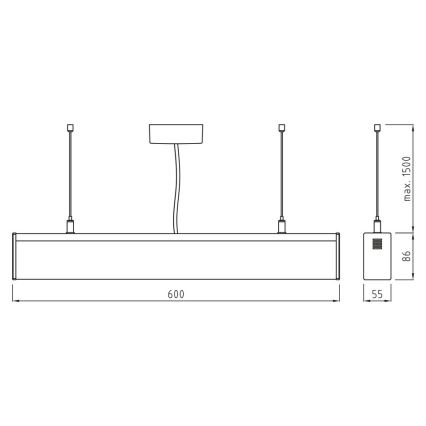 APLED - LED Zářivkové svítidlo LOOK LED/18W/230V 4000K