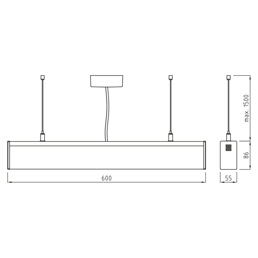 APLED - LED Zářivkové svítidlo LOOK LED/18W/230V 4000K