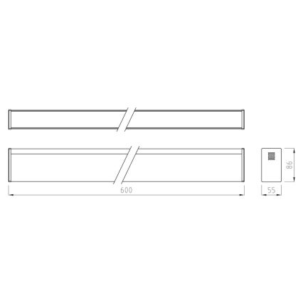 APLED - LED Zářivkové svítidlo LOOK LED/18W/230V 4000K