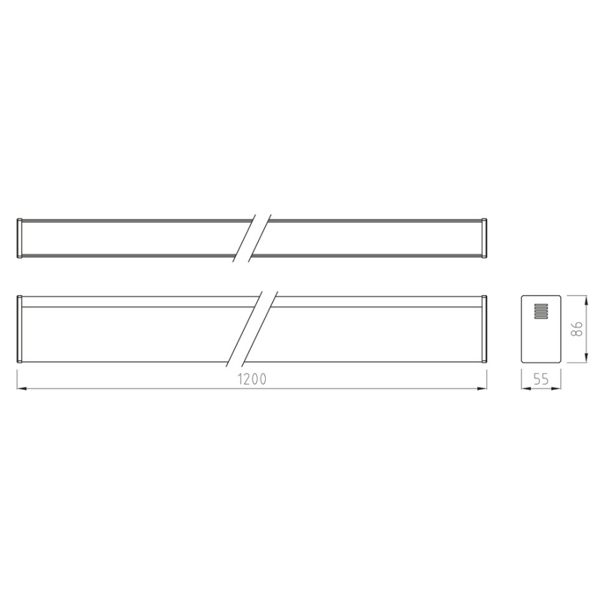 APLED - LED Zářivkové svítidlo LOOK LED/36W/230V 3000K