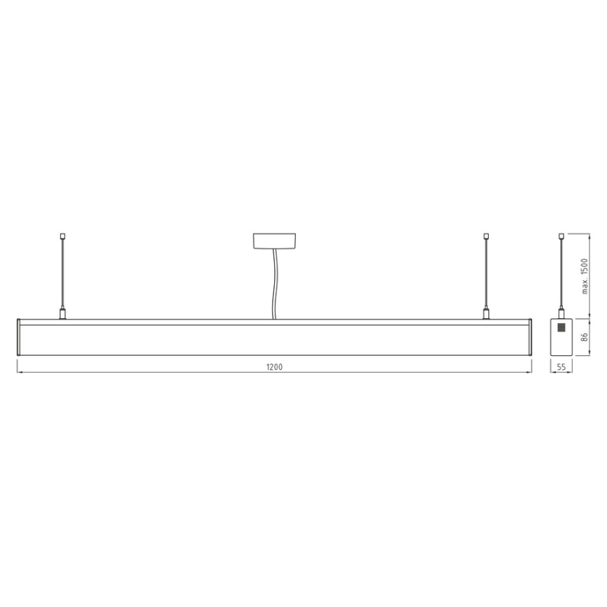 APLED - LED Zářivkové svítidlo LOOK LED/36W/230V 3000K