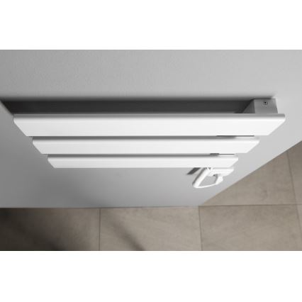 Aqualine - Elektrický sušák na ručníky ELVIS 50W/230V 34,2 cm bílá pravá
