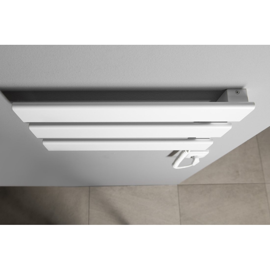 Aqualine - Elektrický sušák na ručníky ELVIS 50W/230V 34,2 cm bílá pravá
