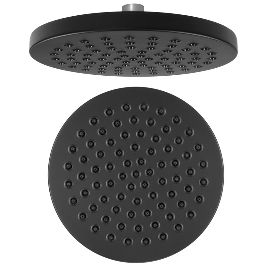 Aqualine - Hlavová sprcha pr. 20 cm matná černá