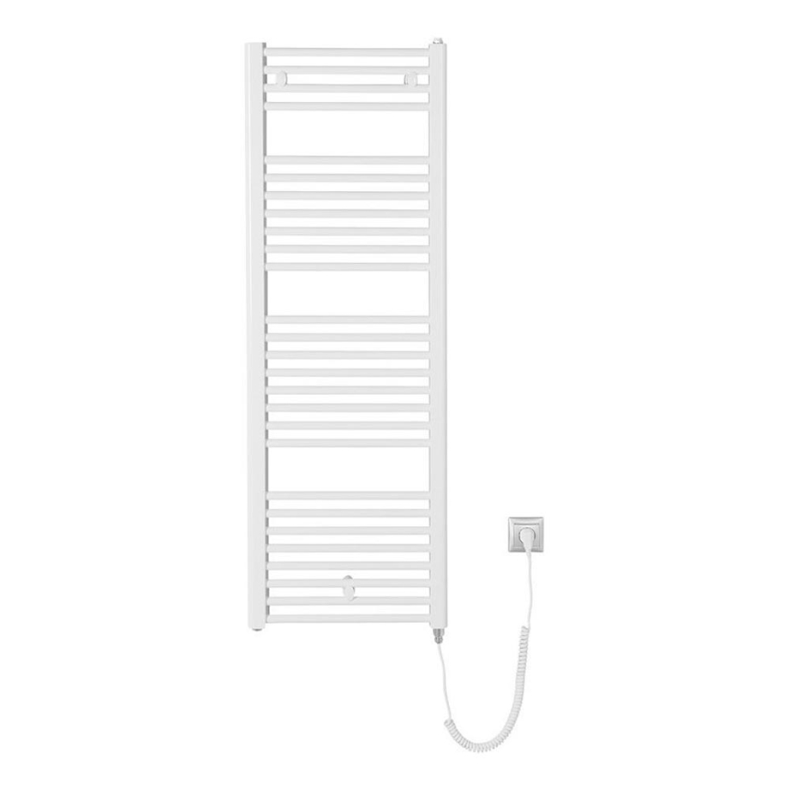 Aqualine - Koupelnový elektrický radiátor DIRECT-E 400W/230V 132 cm bílá rovný